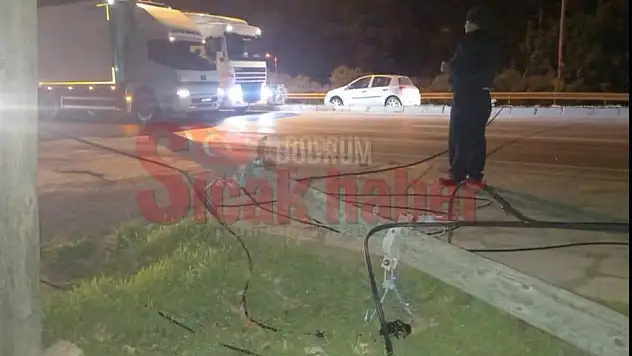 Sabah Saatlerinde Bodrum Yolu Kapandı