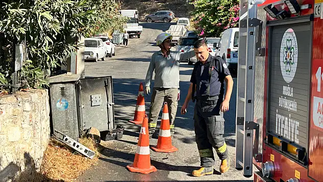 Sabah saatlerinde trafo yangını paniği !