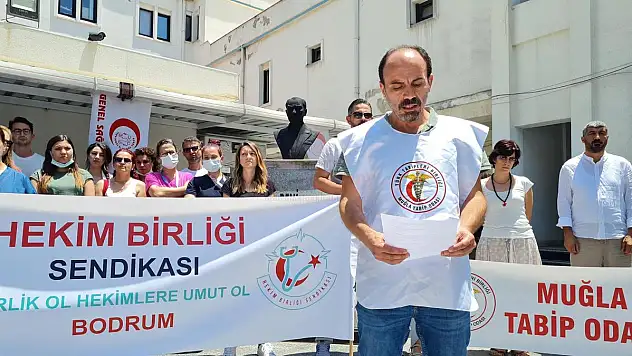Sağlık Emekçiler Bodrum'da Açıklamalarda Bulundu
