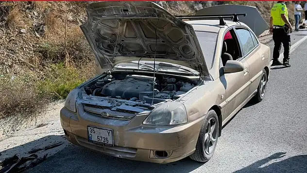 Sakartepe Rampasında Araç Yangını