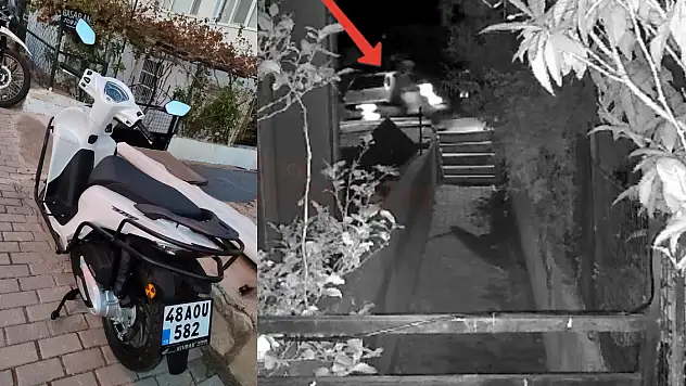 Saniyeler İçinde Motosikleti Çalıp Gitti