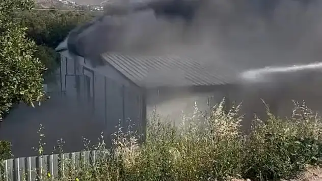 Şantiyede çıkan yangın kontrol altına alındı