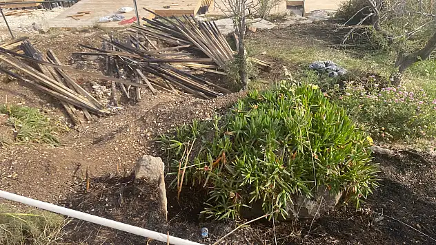 Şantiyede Yangın: İşçiler Müdahale Etti