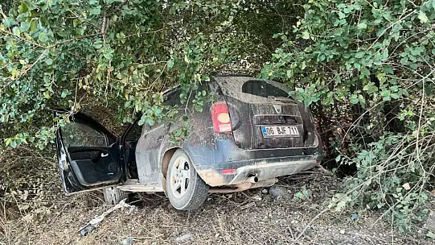 Şarampole Devrilen Otomobilde 1 Kişi Yaralandı