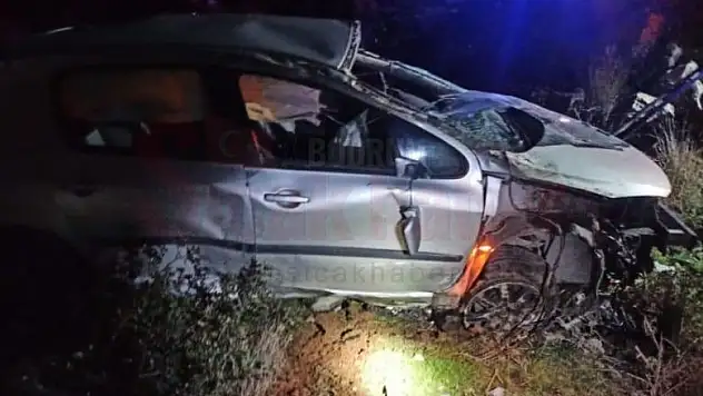 Şarampole Uçarak Takla Attı: 1 yaralı