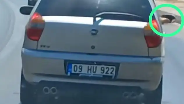 Seyir Halindeki Araçtan Atılan Sigara İzmariti Tepki Topladı !