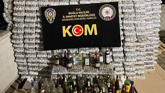 Şok operasyon kaçak içki ele geçirildi