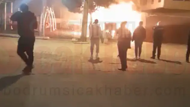 Bodrum'da Çıkan Yangın Maddi Hasarla Atlatıldı
