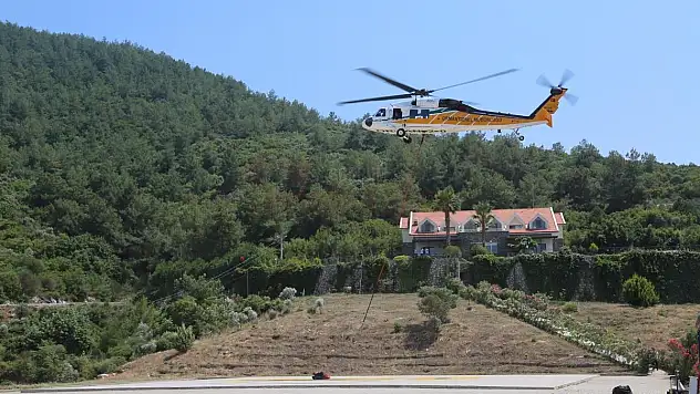 T-70 Yangın Söndürme Helikopteri Muğla'da Göreve Başladı