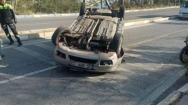 Takla Atan Araçta 2 Kişi Yaralandı