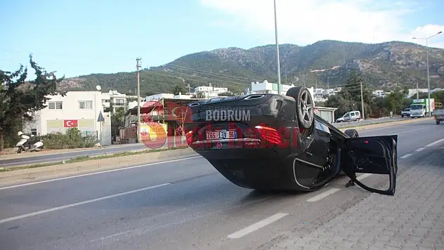 Takla Atan Araçta Şans Eseri Yaralanan Yok