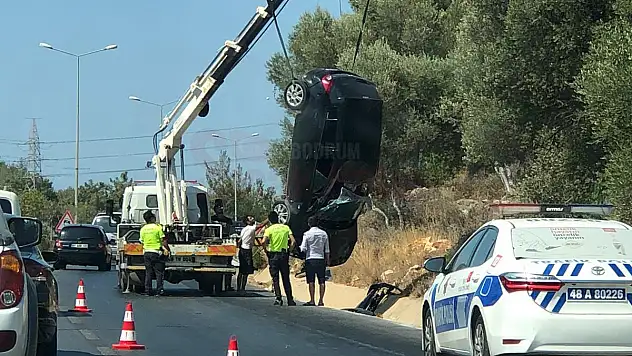 Takla Atan Araçtan Burnu Bile Kanamdan Çıktı