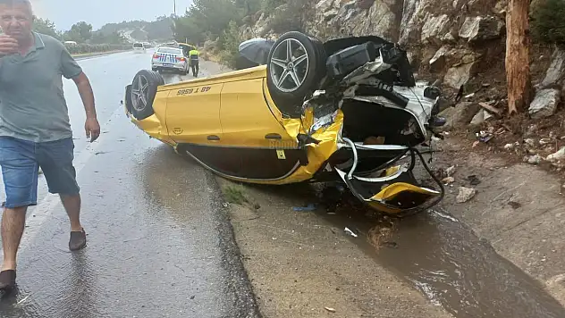 Takla Atan Araçtan Sağ Salim Çıktı