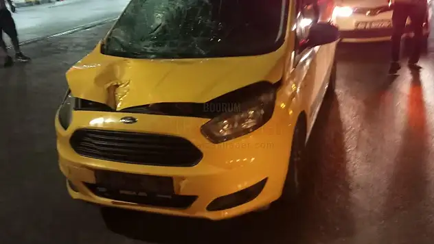 Taksinin Çarptığı Kişi Ağır Şekilde Yaralandı