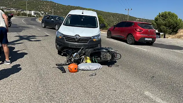 Tali Yoldan Kontrolsüz Çıkıp Kaza Yaptı, 1 Yaralı