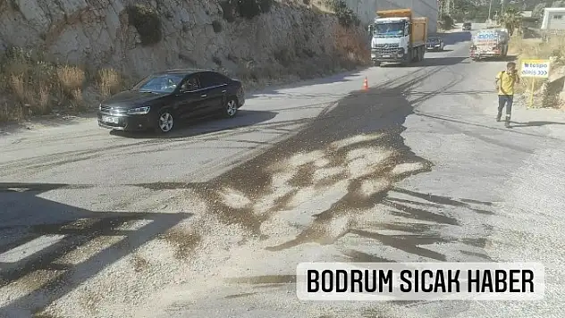 Tankerden dökülen mazot tehlike yarattı