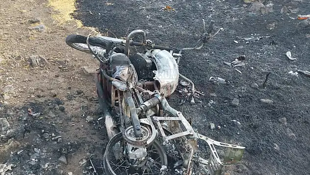 Tartıştığı Arkadaşının Motosikletini Ateşe Verdi