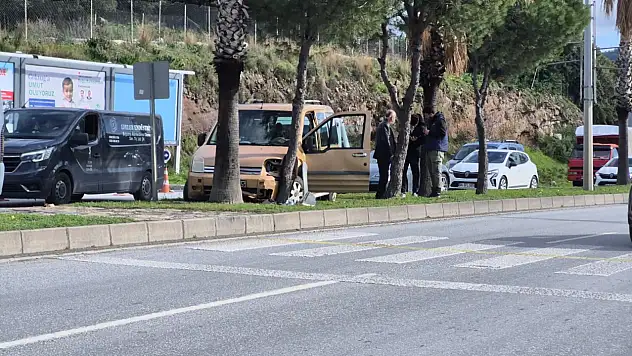 Tek şeride düşen yolda kaza