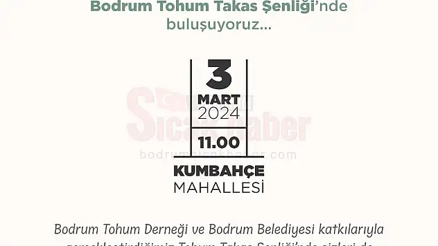 Tohum Takas Şenliği 3 Mart'ta