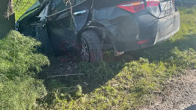 Trafik Kazası Maddi Hasarla Atlatıldı
