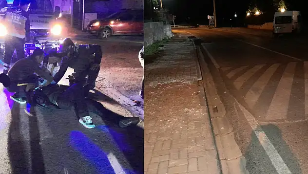 Tümsekten Kaçan Sürücü Kaza Yaptı