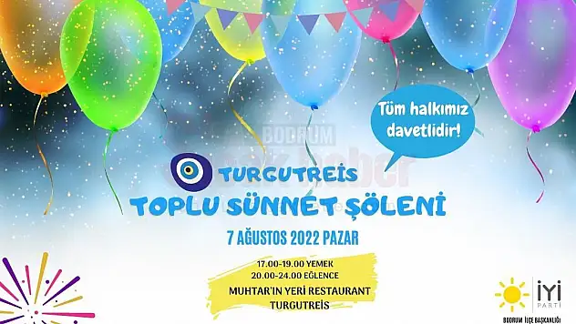 Turgutreis'de Şölen Var