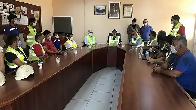 Türk-İş Genel Başkanı Ergün Atalay, Yeniköy Termik Santrali'ni ziyaret etti