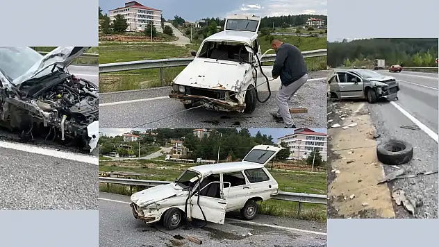 Yağmur kazaya neden oldu: 2 Yaralı