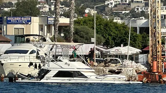 Yalıkavak İskeleye Çekilen Motoryat Kurtarılamadı