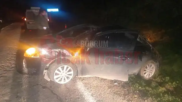 Yalıkavak Yolunda Araç 3 Takla Attı....