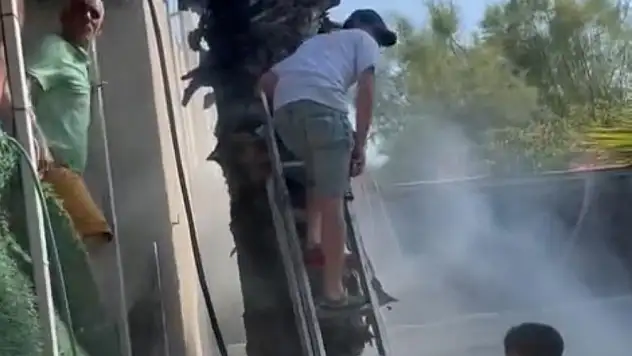 Yangın tatil keyfini böldü