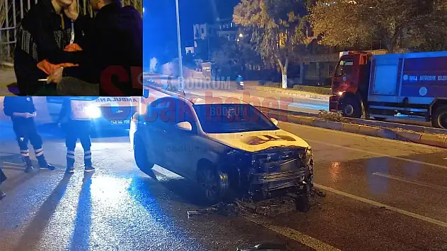 Yangına Beton Mikseri Müdahale Ederek Faciayı Önledi!