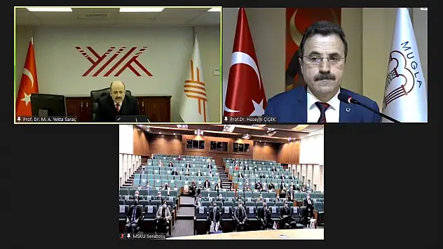 YÖK Başkanı Saraç, Muğla Sıtkı Koçman Üniversitesinin senato toplantısına katıldı