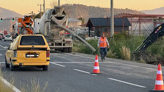 Yol çalışmasında talihsiz iş kazası