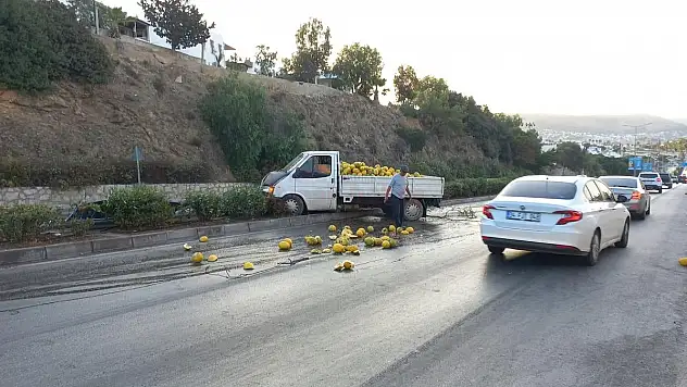 Yola Taşan Sular Kazaya Sebep Oldu