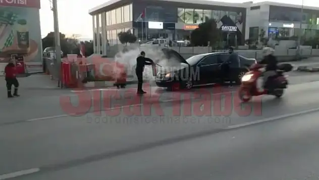 Yolda Aniden Alev Aldı..