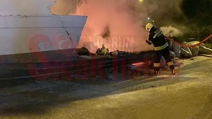 Atılan Sigara İzmariti Yangına Sebep Oldu
