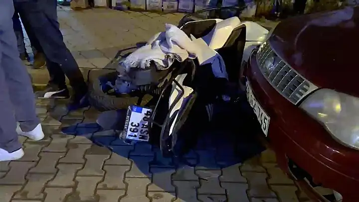 Kazada Motosiklet Sürücüsü Hayatını Kaybetti