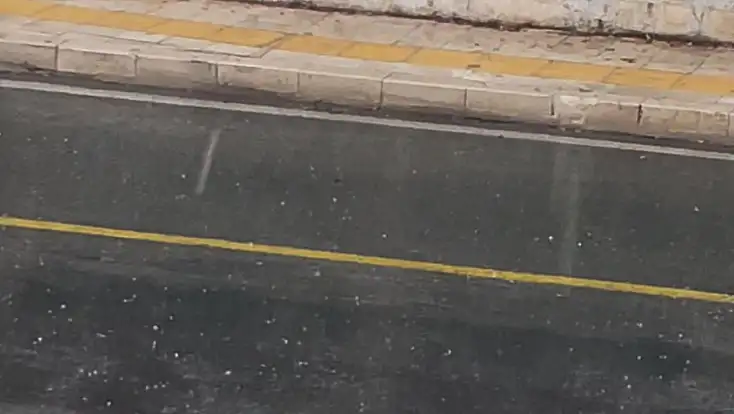 Bodrum’da dolu yağdı, hava bir anda güneşe döndü