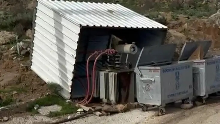 Bodrum’da patlamaya hazır trafo endişe yarattı