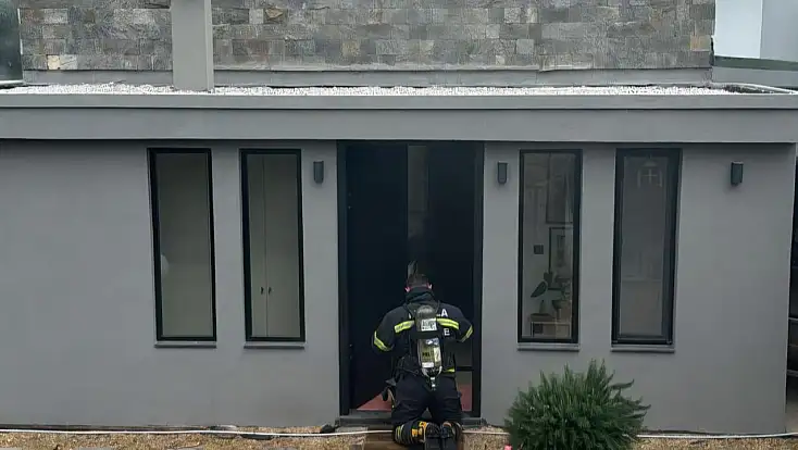 Bodrum’da villada yangın paniği felaket son anda önlendi