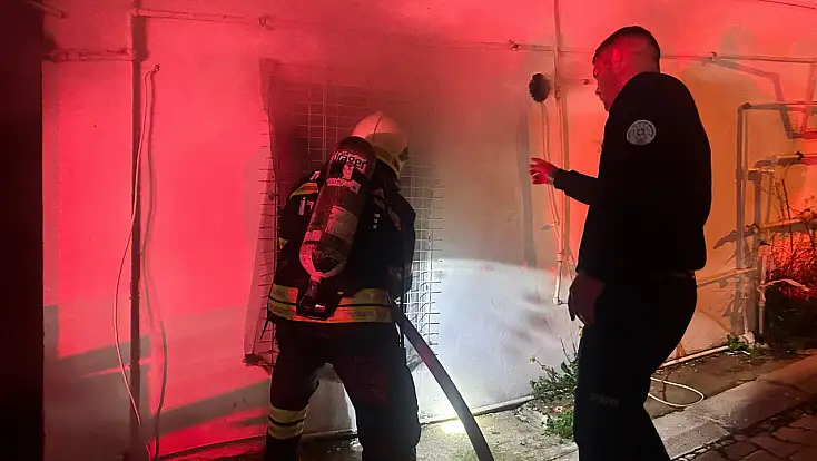 Gümbet’te Lojman yangını korkuttu