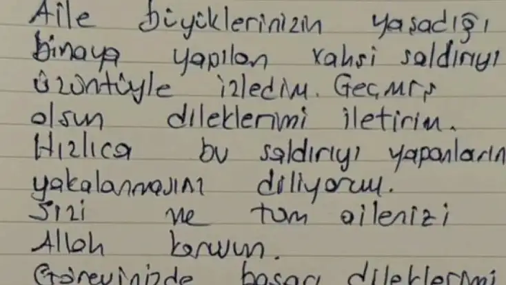 İmamoğlu’ndan Aras’a geçmiş olsun mektubu