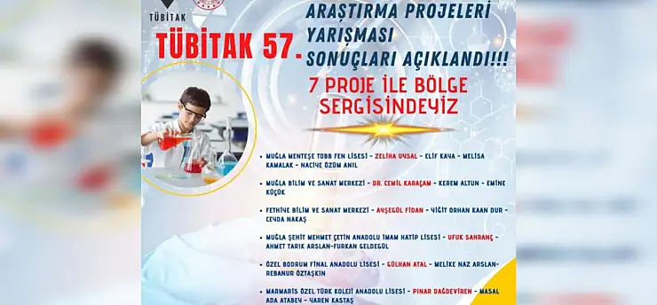 Bilimde gurur 7 proje finallerde