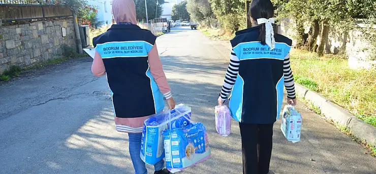 Bodrum Belediyesi'nden sosyal destek çalışmaları