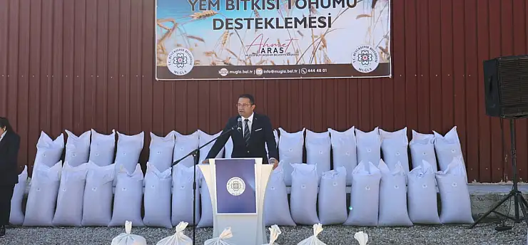 Muğla Büyükşehir'den üreticiye 330 tonluk tohum desteği
