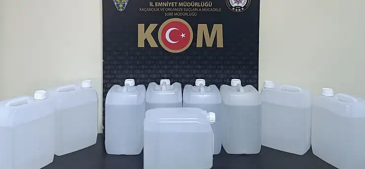 Muğla'da 45 litre etil alkol ele geçirildi