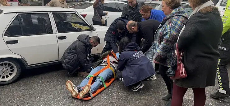 otomobil yaya çarptı 1 yaralı