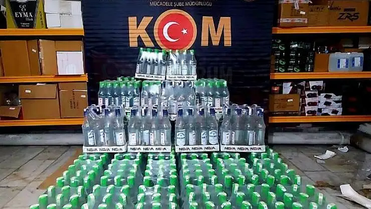1080 Şişe Sahte Rakı Yakalandı...