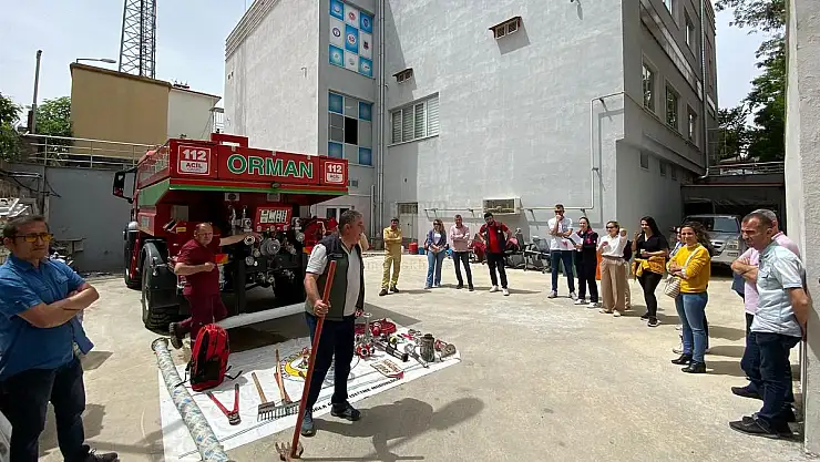 112 Acil Çağrı Merkezi Çalışanlarına Orman Yangını Eğitimi